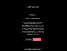 Tablet Screenshot of goddessstella.com